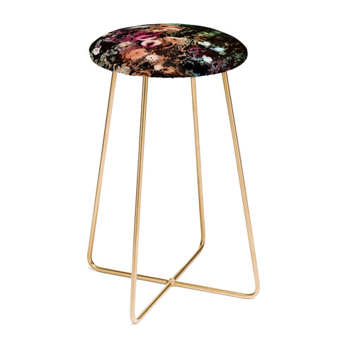 Rosie Brown Blooming Black Counter Stool