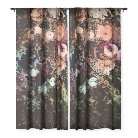 Rosie Brown Blooming Black Sheer Non Repeat
