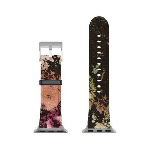 Rosie Brown Blooming Black Apple Watch Band