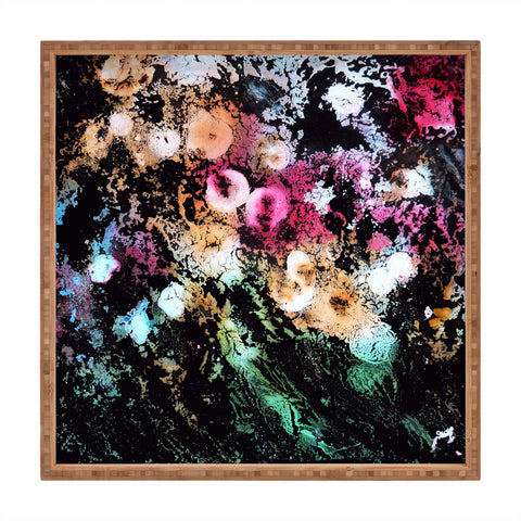 Rosie Brown Blooming Black Square Tray