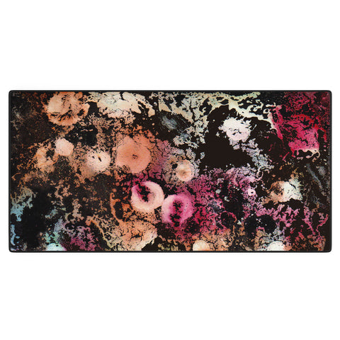 Rosie Brown Blooming Black Desk Mat