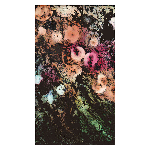 Rosie Brown Blooming Black Tablecloth