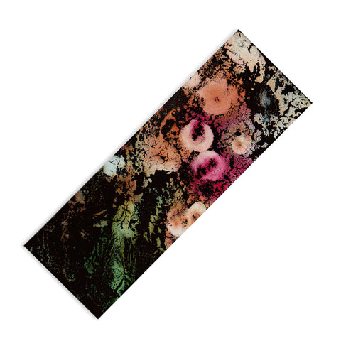 Rosie Brown Blooming Black Yoga Mat