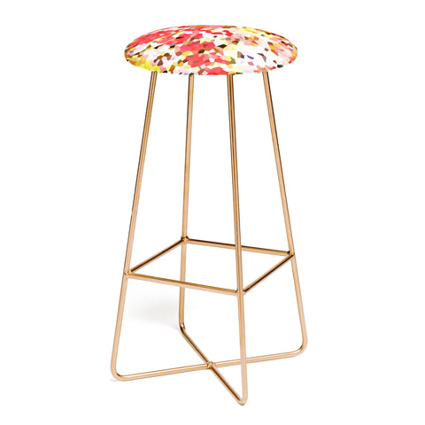 Rosie Brown Blooms Bar Stool