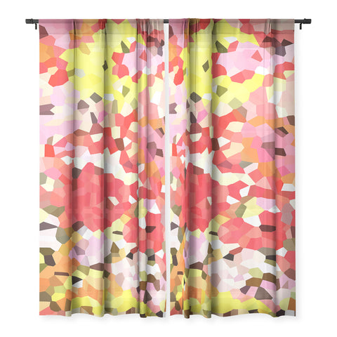 Rosie Brown Blooms Sheer Non Repeat