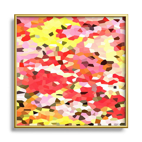Rosie Brown Blooms Metal Square Framed Art Print