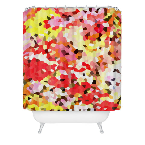 Rosie Brown Blooms Shower Curtain