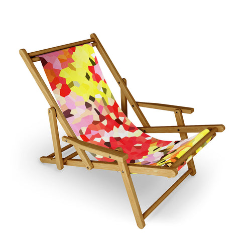 Rosie Brown Blooms Sling Chair