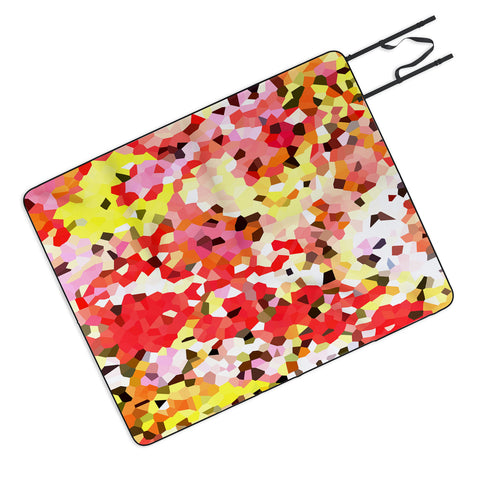 Rosie Brown Blooms Picnic Blanket