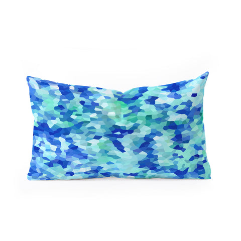 Rosie Brown Blue Chips Oblong Throw Pillow