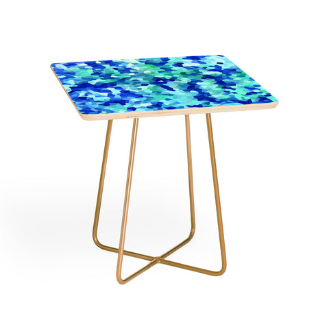 Rosie Brown Blue Chips Side Table