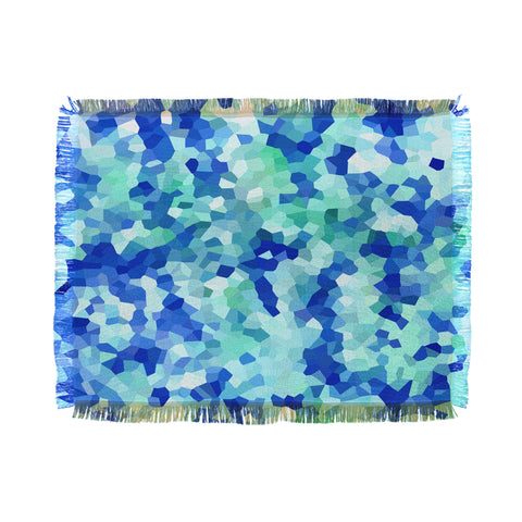 Rosie Brown Blue Chips Throw Blanket