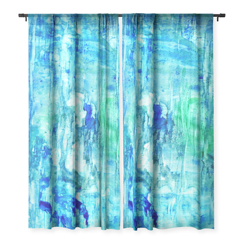 Rosie Brown Blue Grotto Sheer Non Repeat