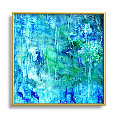 Rosie Brown Blue Grotto Metal Square Framed Art Print
