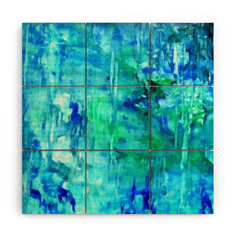 Rosie Brown Blue Grotto Wood Wall Mural