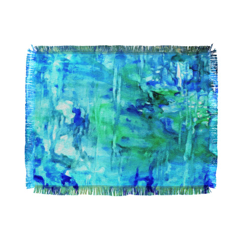 Rosie Brown Blue Grotto Throw Blanket