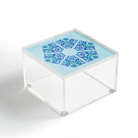 Rosie Brown Blue Hexagone Acrylic Box