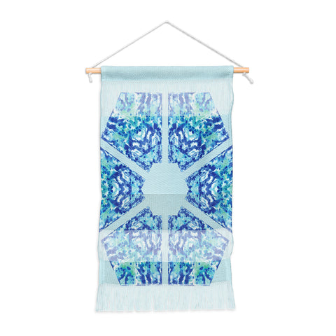 Rosie Brown Blue Hexagone Wall Hanging Portrait