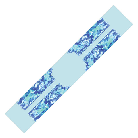 Rosie Brown Blue Hexagone Table Runner
