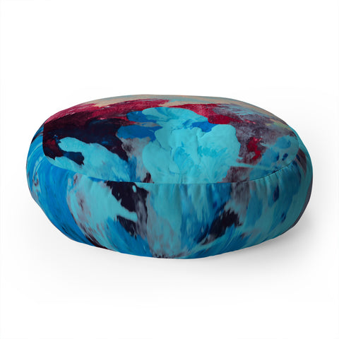 Rosie Brown Blue Ivy Floor Pillow Round