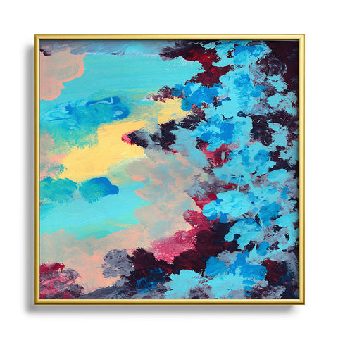 Rosie Brown Blue Ivy Metal Square Framed Art Print