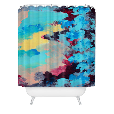 Rosie Brown Blue Ivy Shower Curtain