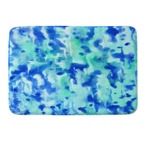 Rosie Brown Blue On Blue Memory Foam Bath Mat