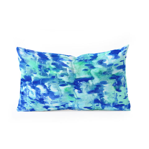Rosie Brown Blue On Blue Oblong Throw Pillow