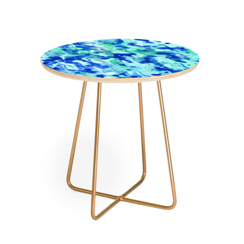 Rosie Brown Blue On Blue Round Side Table