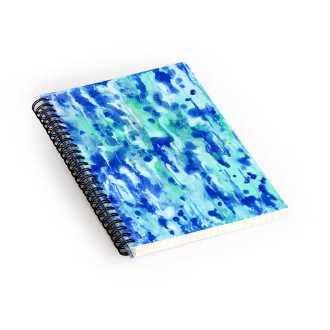 Rosie Brown Blue On Blue Spiral Notebook