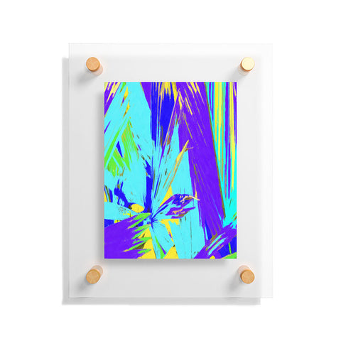 Rosie Brown Blue Palms 1 Floating Acrylic Print