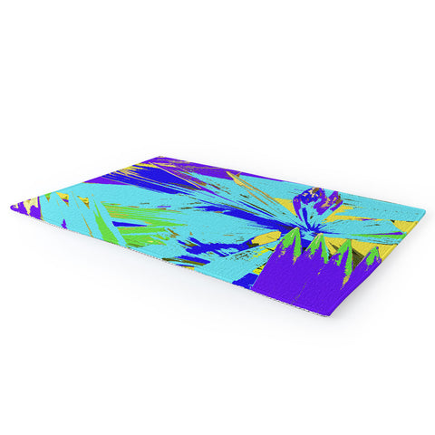 Rosie Brown Blue Palms 1 Area Rug