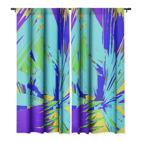 Rosie Brown Blue Palms 1 Blackout Non Repeat