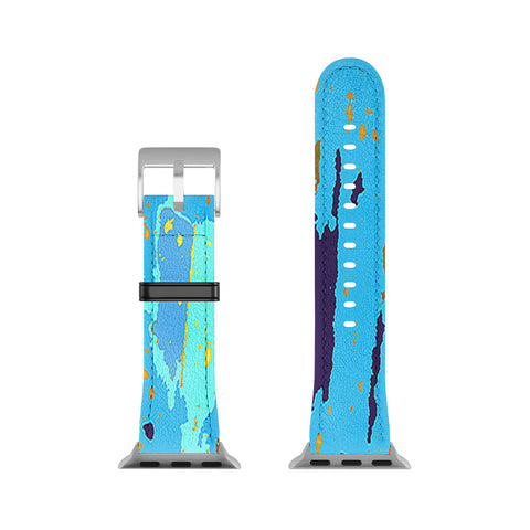 Rosie Brown Blue Palms 1 Apple Watch Band