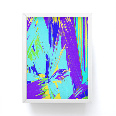 Rosie Brown Blue Palms 1 Framed Mini Art Print