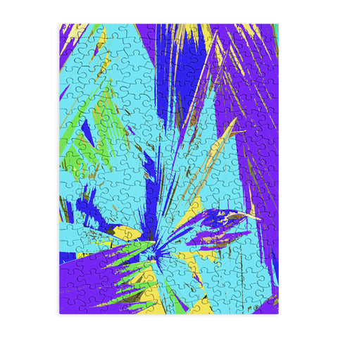Rosie Brown Blue Palms 1 Puzzle