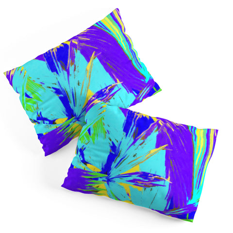 Rosie Brown Blue Palms 1 Pillow Shams
