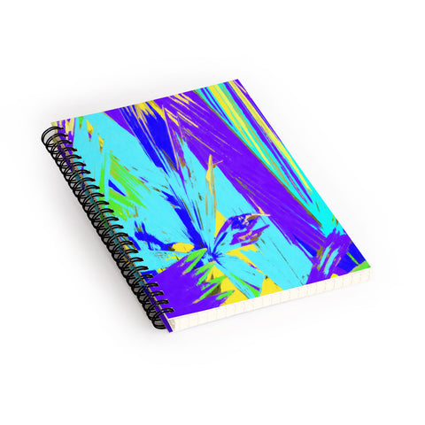 Rosie Brown Blue Palms 1 Spiral Notebook