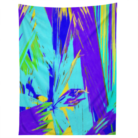 Rosie Brown Blue Palms 1 Tapestry
