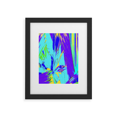 Rosie Brown Blue Palms 1 Framed Art Print