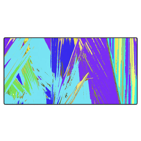 Rosie Brown Blue Palms 1 Desk Mat