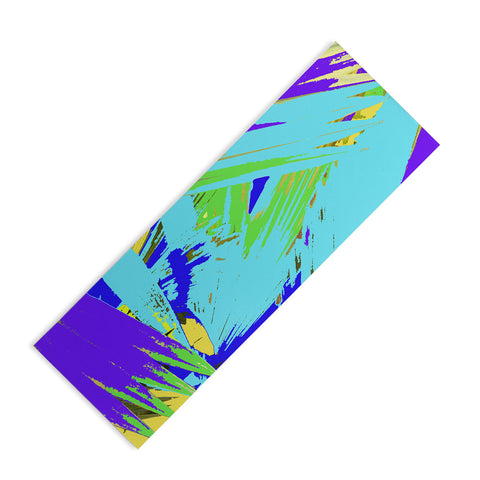 Rosie Brown Blue Palms 1 Yoga Mat