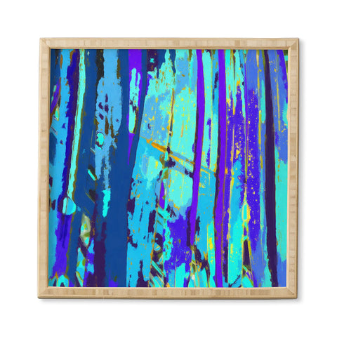 Rosie Brown Blue Palms 2 Framed Wall Art