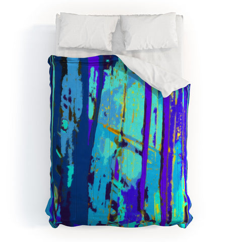 Rosie Brown Blue Palms 2 Comforter