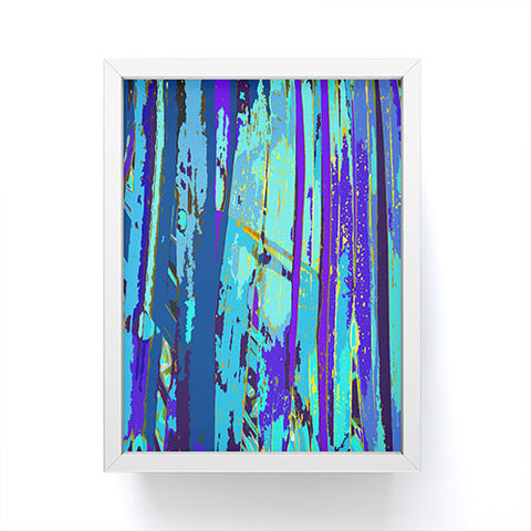 Rosie Brown Blue Palms 2 Framed Mini Art Print