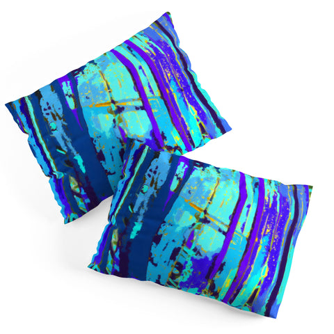 Rosie Brown Blue Palms 2 Pillow Shams