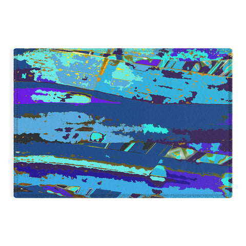 Rosie Brown Blue Palms 2 Outdoor Rug