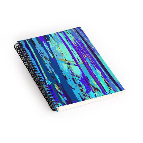 Rosie Brown Blue Palms 2 Spiral Notebook