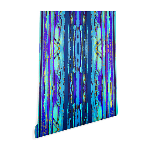 Rosie Brown Blue Palms 2 Wallpaper