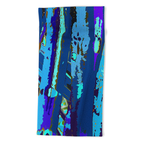 Rosie Brown Blue Palms 2 Beach Towel